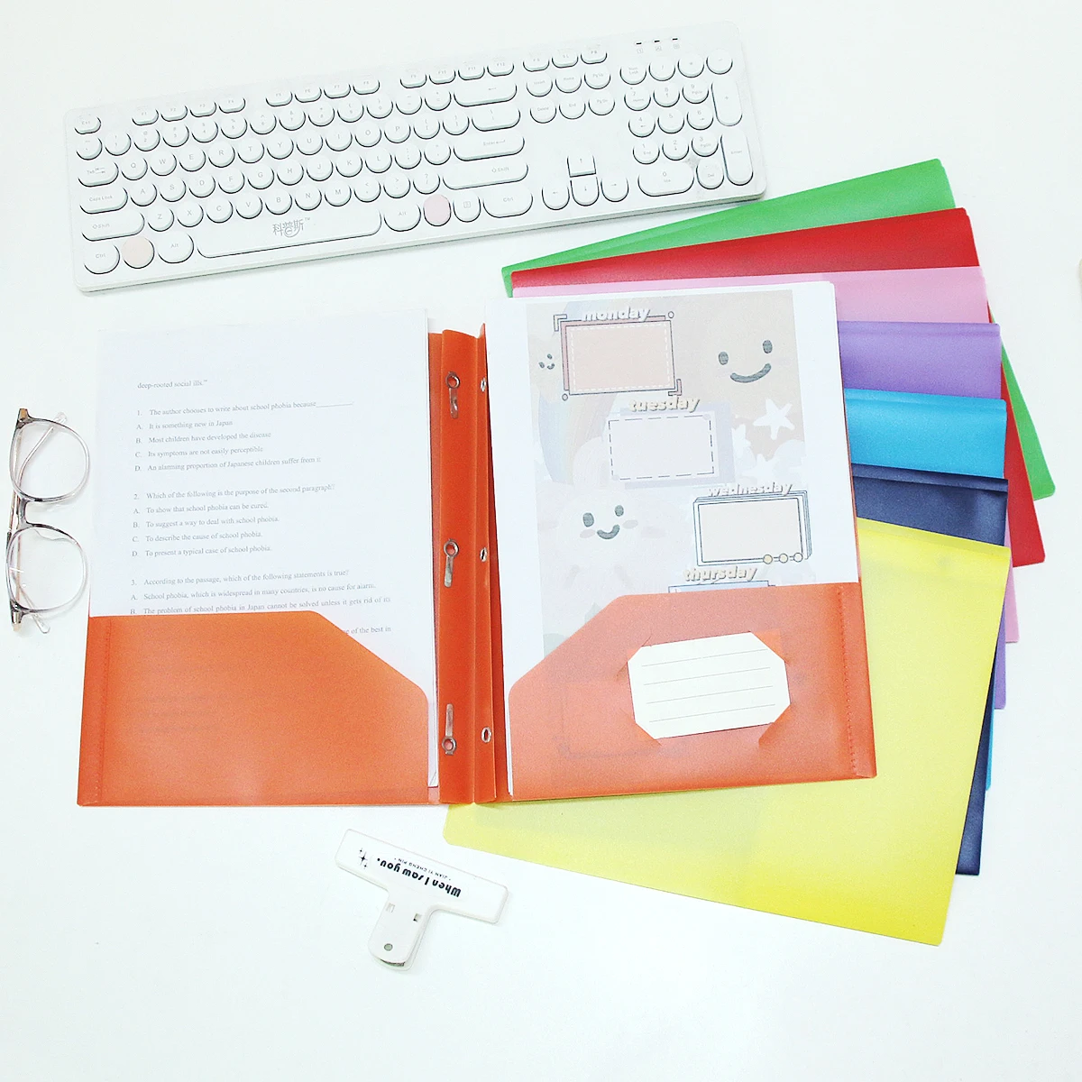 

10 Folders A4 Multifunctional Manager Folder Simple Business Contract Information Book Folder Financial Real Estate Sales Exhibi