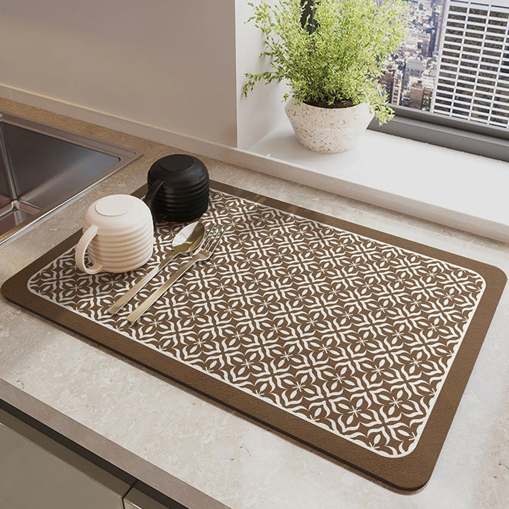 Silicone Draining Board Mat Dish Tableware Mat Folding Draining Pad Large Drain Pad Eco-Friendly Heat Resistant Drainer Mats