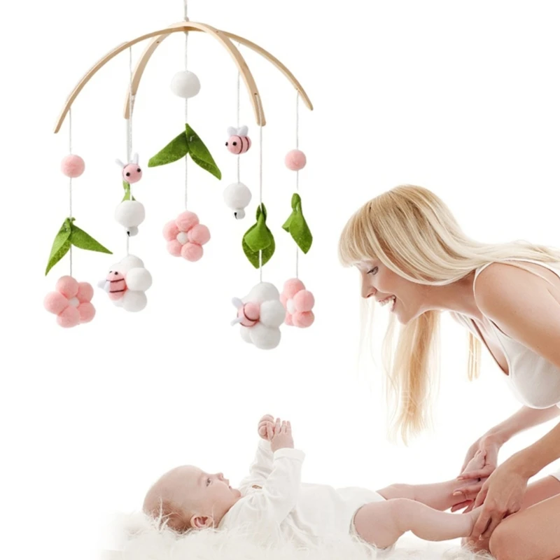 Montessoris Toy Baby Crib Mobile Nursery Hanging Bed Chimes for Boys and Girls Ceiling Decoration in Elegant Designs