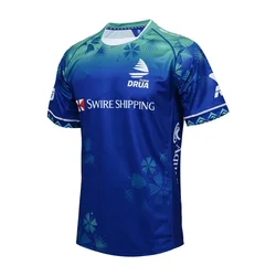 New Fiji 24-25 Rugby Jersey Fiji Rugby Jersey Flying Fiji Rugby Shirt Spare 3D Printed Breathable Quick Dry Casual Comfort 2024