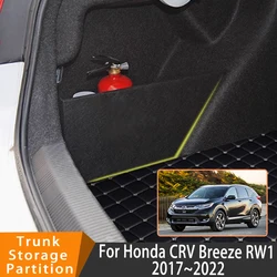 Auto Accessories For Honda CRV Breeze Hybrid 2017~2022 2018 2019 Organizer Trunk Side Partition Trunk Interior Storage Box Parts