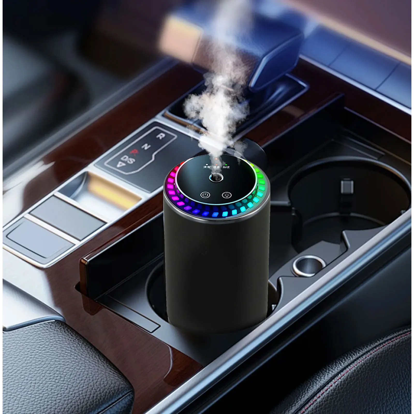 Compact Freshener Air Humidifier Driving Experience Customizable Car Fragrance Fragrance Control Auto On Off Function