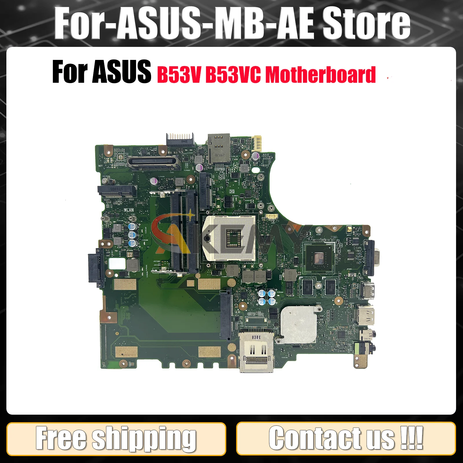 

B53V Laptop Motherboard For ASUS ExpertBook B53VC B53V Notebook Mainboard This item is in stock 100% tests OK fast shipping
