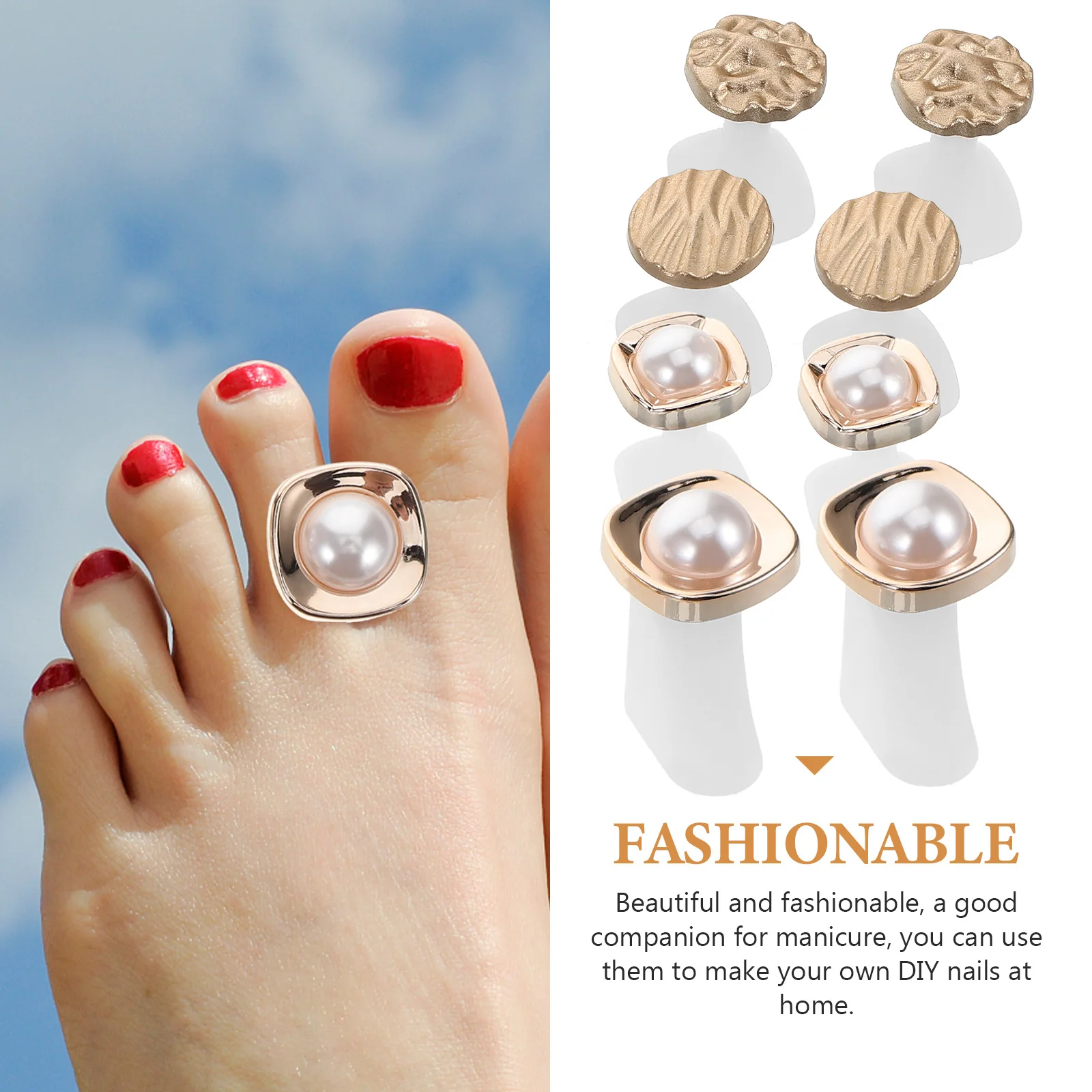 8 stuks siliconen teenverdelers voor nagellak gellak toepassing eenvoudig te gebruiken afstandhouders voor dames heren pedicure voetbehandeling