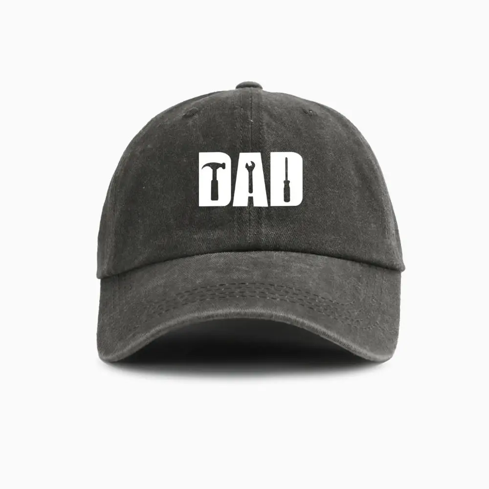 Hammer Wrench Screwdriver Pattern DAD Tool Baseball Hats Adjustable Hip-hop Embroidery Baseball Caps Cotton