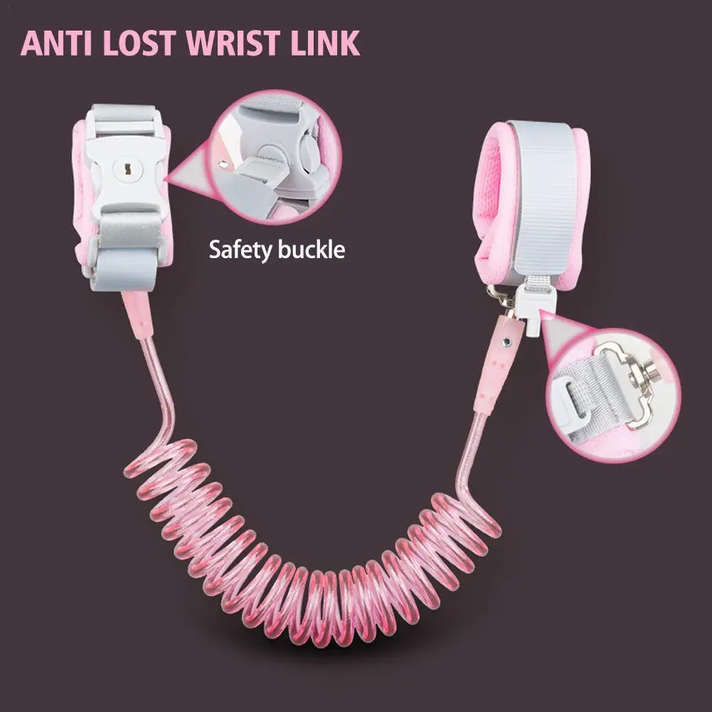 1.5M Baby Harness Anti Lost Wrist Link bambini Walking Hand Belt Band braccialetto per bambini guinzaglio per bambini imbracatura di sicurezza Strap Rope