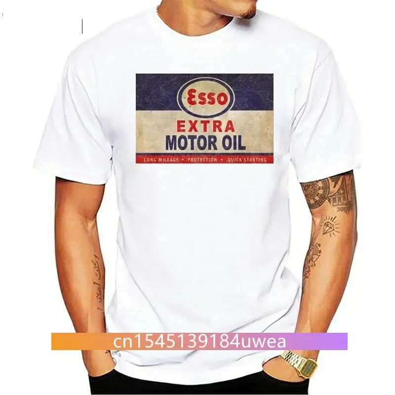 Esso Motor Oil    - Graphic Cotton T Shirt Short S-5XL