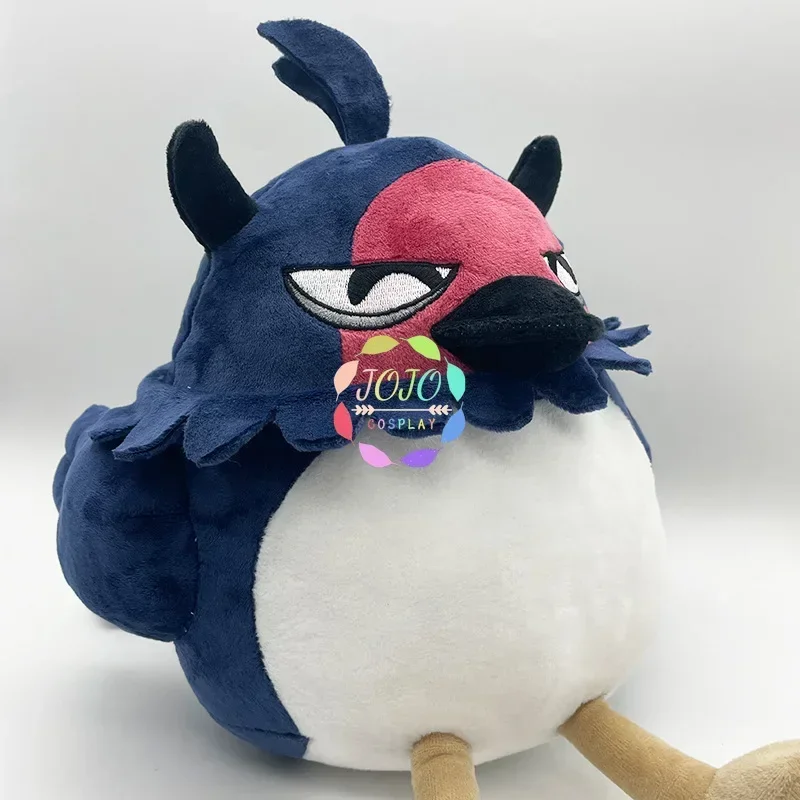 Clover Nero Bird Plush Stuffed Toy Cute Soft Animal Figure Crow Decor Dolls Kid Birthday Christmas Gift 25cm Costume Accessories