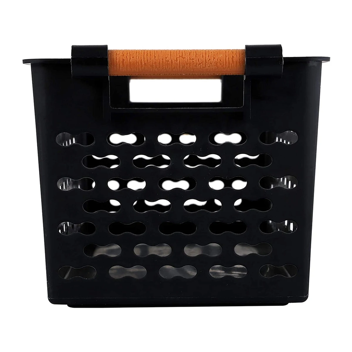 Desktop Snack Storage Basket Hollow Storage Basket Portable Rectangular Plastic Frame Storage Sundries Box(6Pcs)