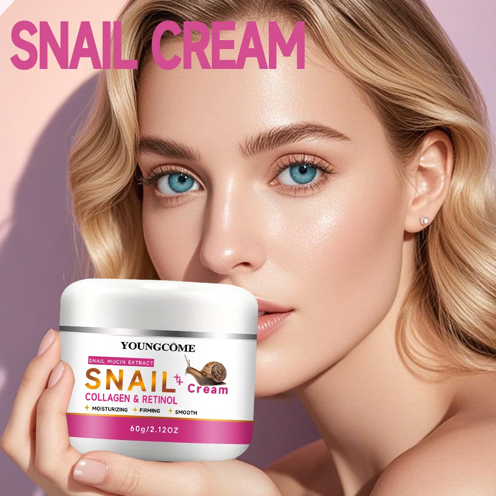 Crema antienvejecimiento de Caracol, crema hidratante de colágeno, reparación nutritiva, elevación facial dañada, firme, suave, brillante, blanqueamiento, crema de día para el cuidado de la piel