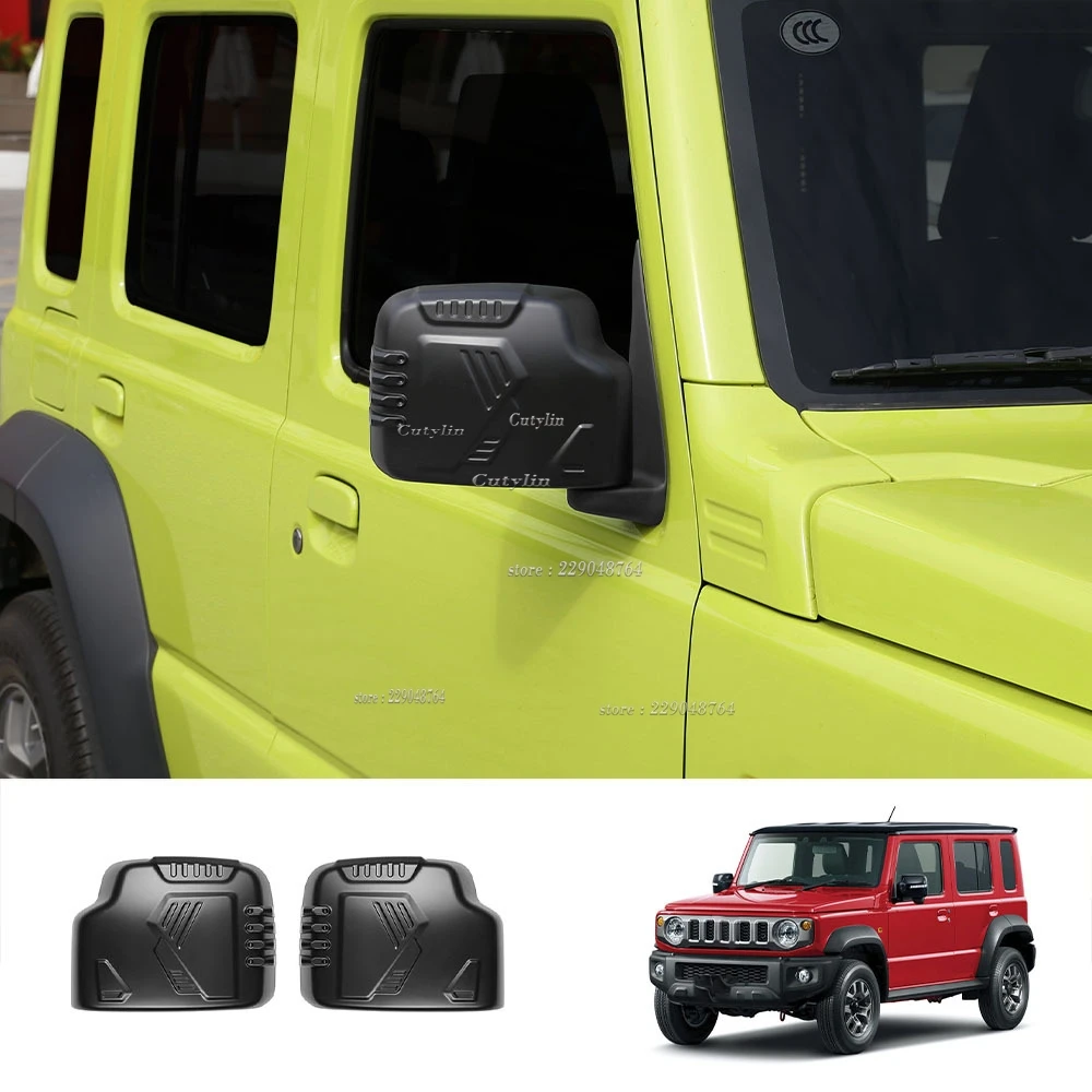 

For SUZUKI Jimny Nomade 2025 2026 ABS Black Matte Car Rearview Mirror Shell Decoration Cover Trim Exterior Accessories