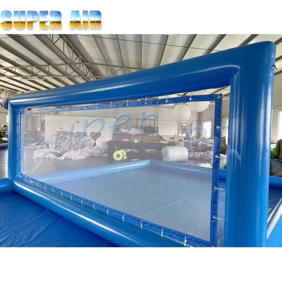 Customization grade PVC commercial inflatable volleyball court outdoor volleyball pool, beach water volleyball field