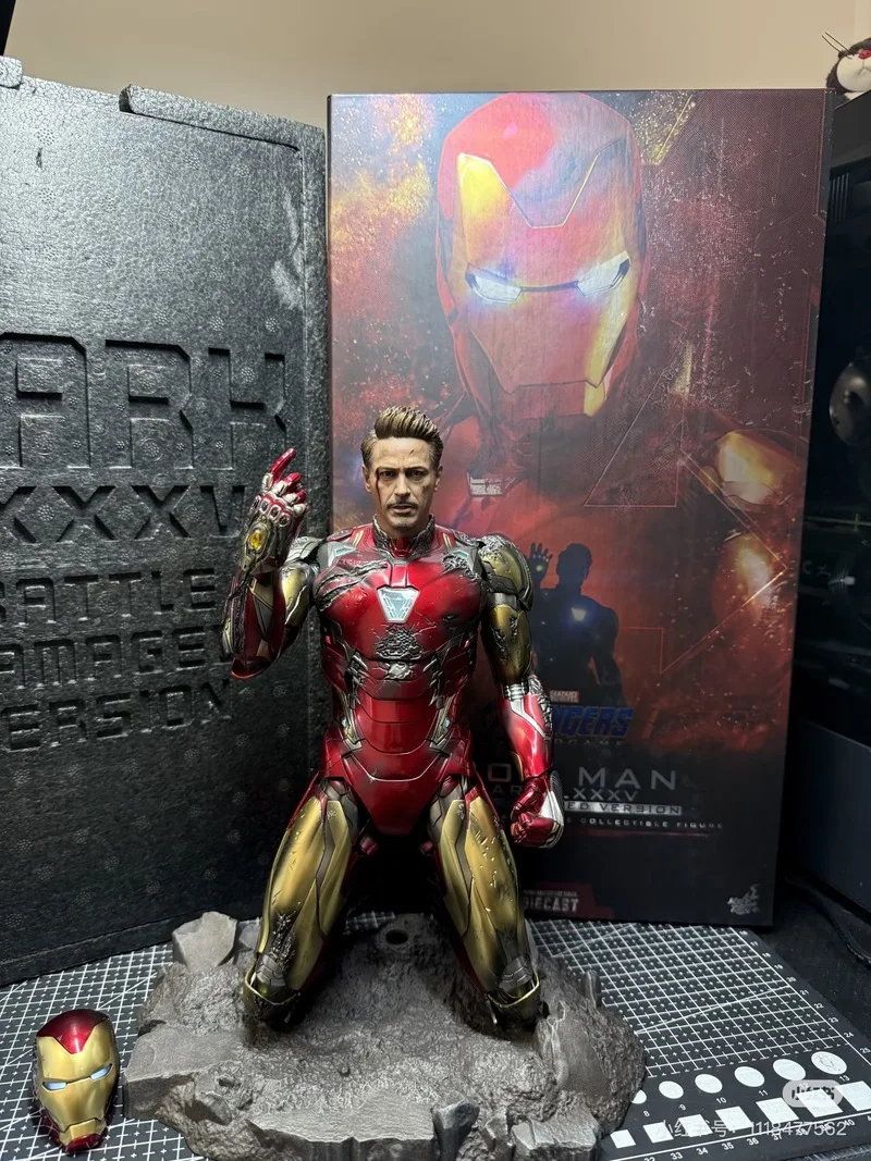

Hot Marvel Iron Man Mk50 Mk85 Thanos 2.0 Action Figures 1/6 Scale Avengers Endgame Team Suit Average 4 Collectible Models For