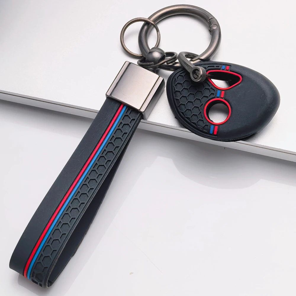 Key Fob Cover for BMW R1200RT R1200GS R1250GS K1200R K1200S K1300R K1300S S1000RR F650GS with Keychain Anti-Scratch Shockproof