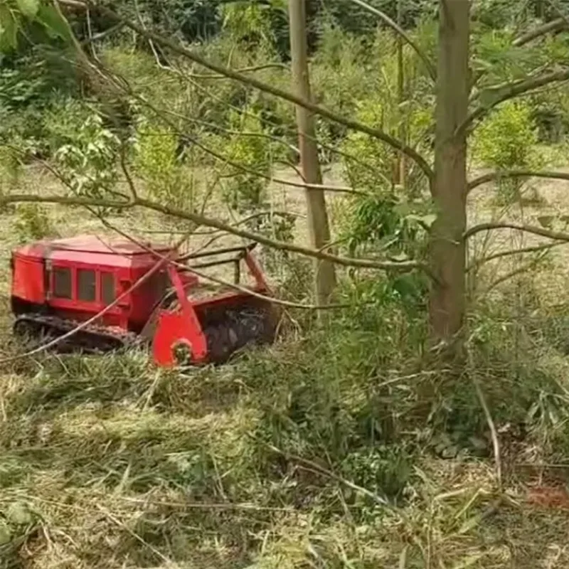 China Remote Control Forestry Mulcher Robot Automatic Lawn Mower Robot Grass Mowers for Hillside Slope