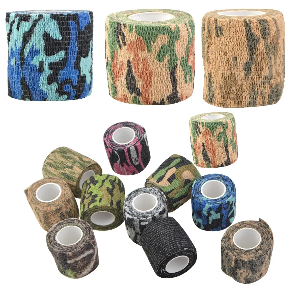

Archery 3 Roll Tape Outdoor Game Stretch Bandage Self-sticking 5cm*4.5m Target Shooting for Outdoor Bow Hunting Accessory