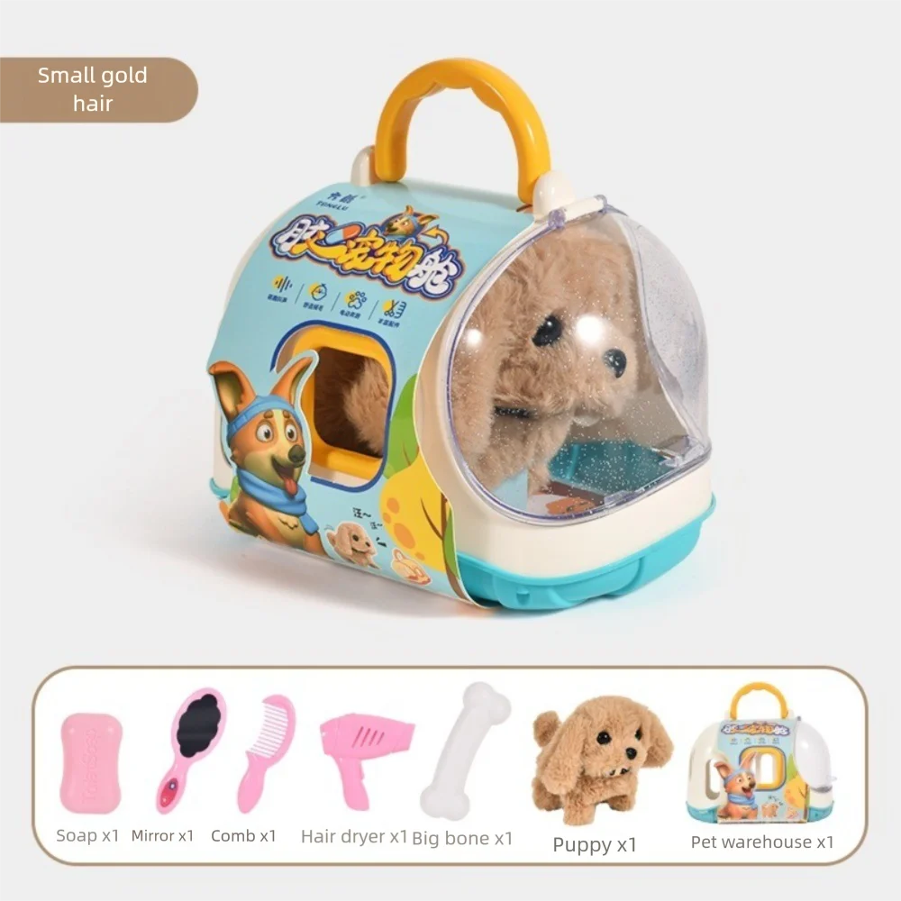 

New Plush Robot Puppy Walking Barking Simulated Puppy Tail Wagging Interactive Puppy Plush Toy Educational Gift
