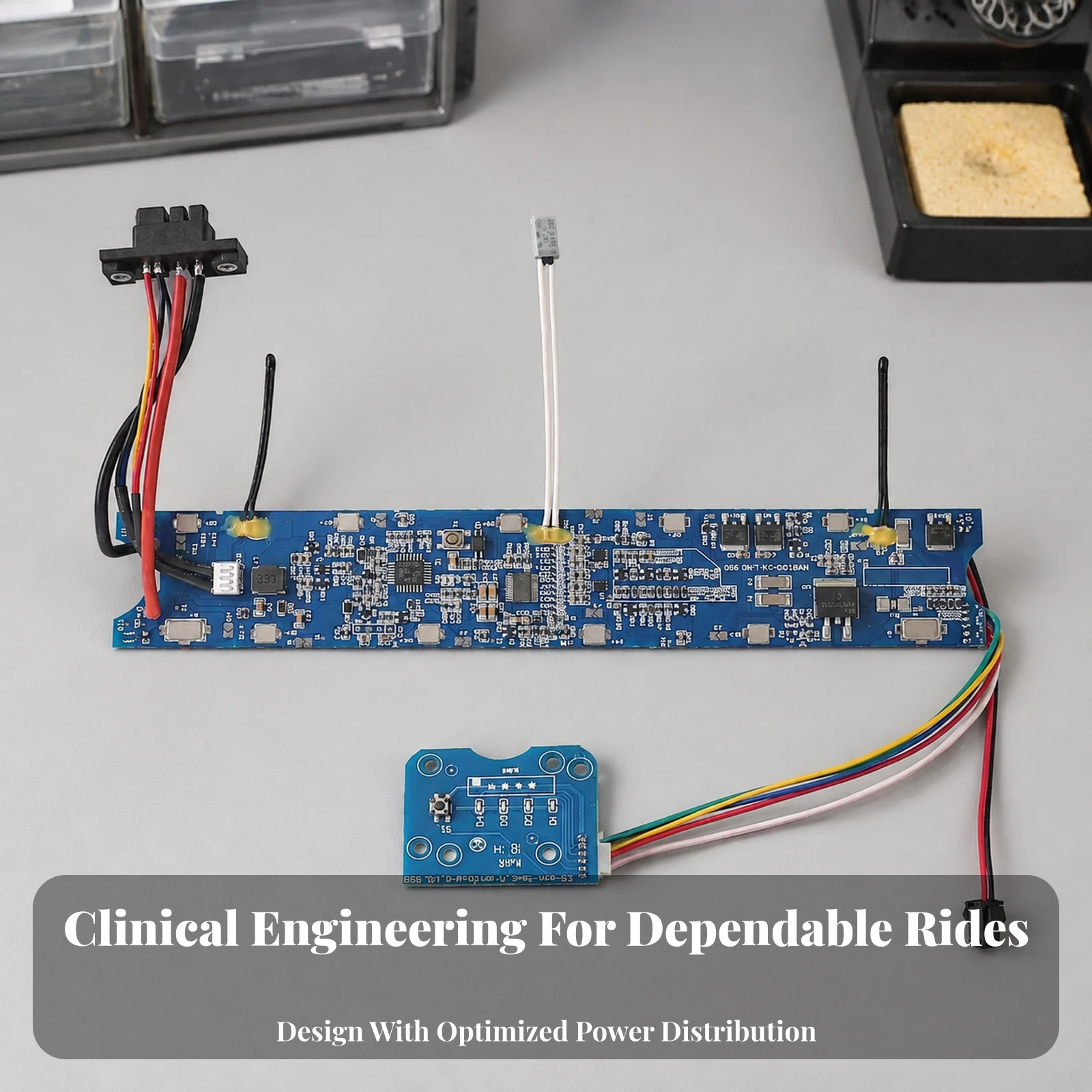 Scooter BMS Board Reliable BMS Circuit Board with Wiring Leads Accessory Robust Stable for DIYers
