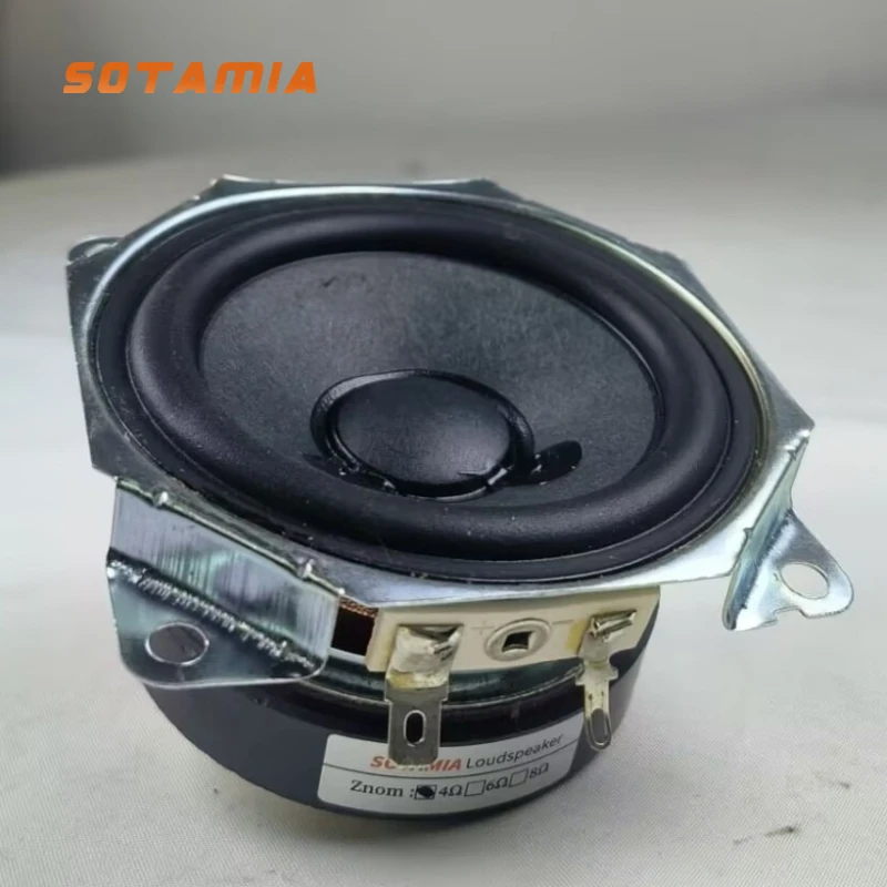 Sotamia 1 pçs 3 Polegada alto-falante de gama completa 4 ohm 15w ângulo dobrável potência áudio alto-falante grande ímã diy bluetooth alto-falante