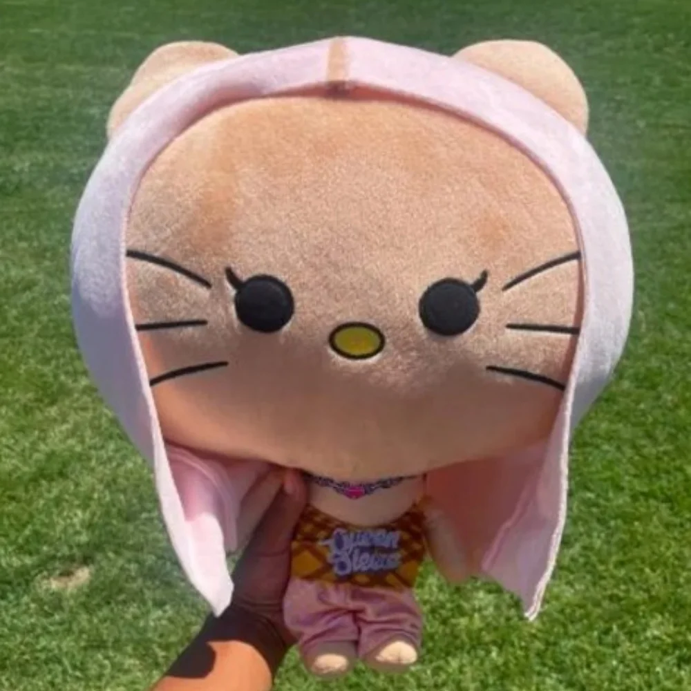 

Плюшевая кукла «Hello Kitty в роли Ариана Гранде», плюшевые игрушки, милые детские рождественские подарки для мальчиков и девочек
