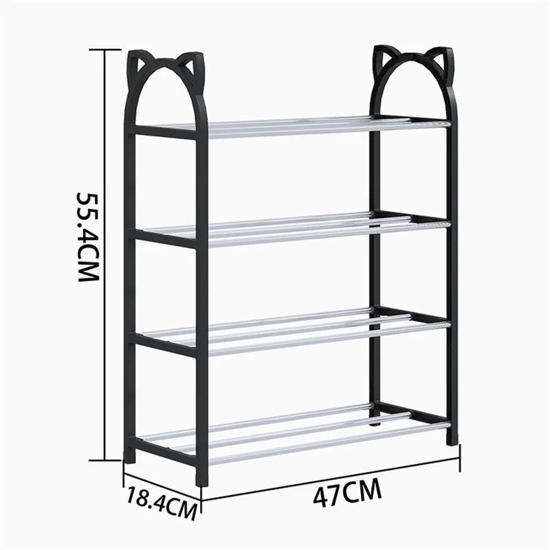 4 Layers Household Storage Rack Simple Shoe Cabinet Shoe Storage Rack Multifunctional Home Entrance Shoe Rack