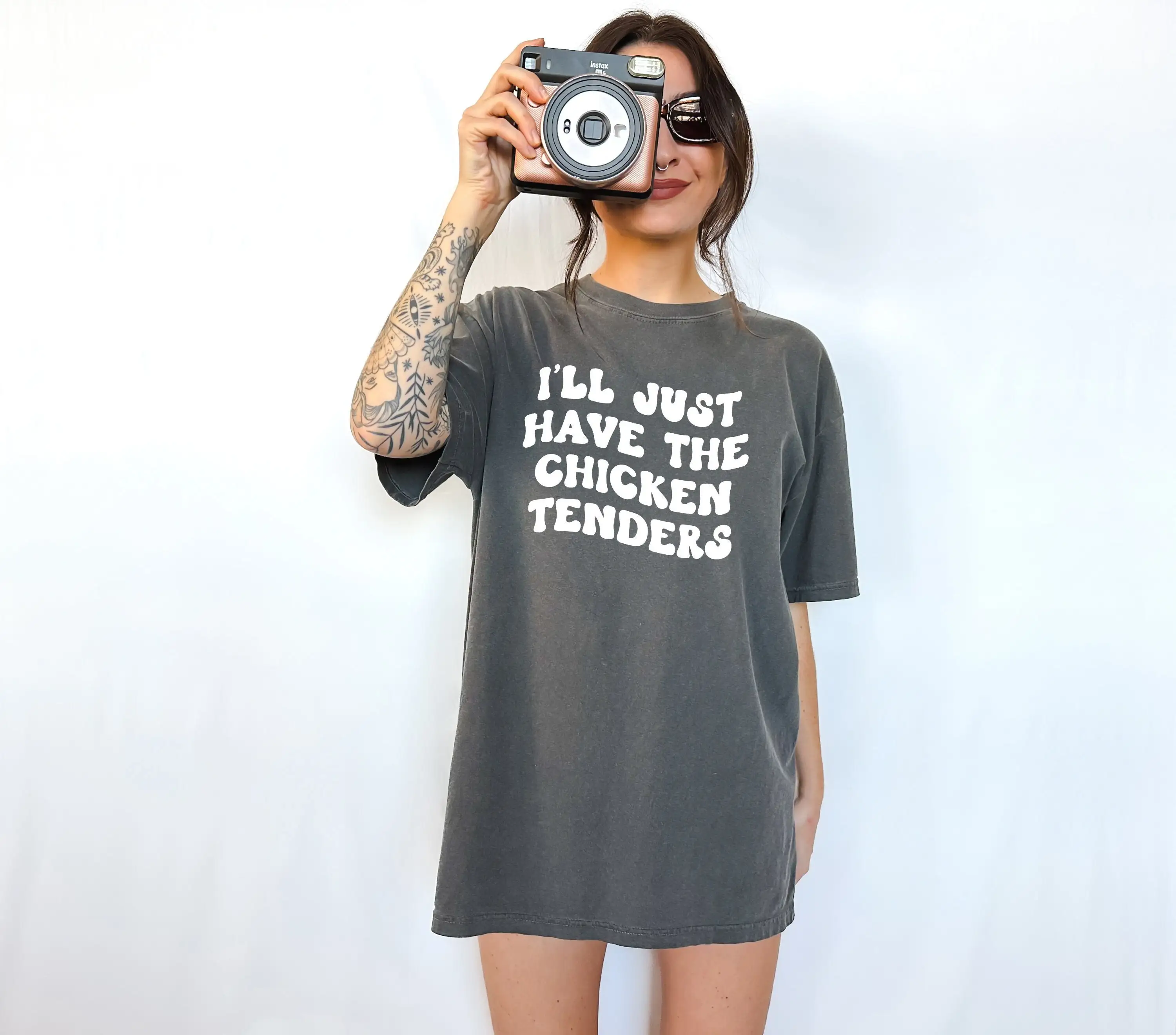 Comfort Colors I'Ll Just Have The Chicken Tenders T Shirt Funny Gag S Meme Parody Tendies Picky Eater