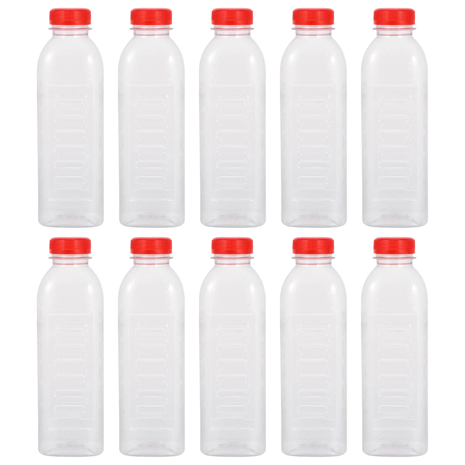 

10 Pcs Drink Bottle Transparent Bottles Empty Juice Plastic Drinking Water Pet Beverage