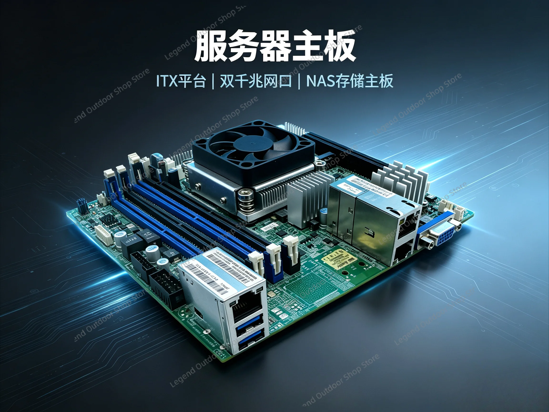ITX Server NAS Mainboard Replacement For Supermicro X10SDV-4C-TLN2F FeiNiu D1521 Dual 10G Ethernet 1581 Motherboard