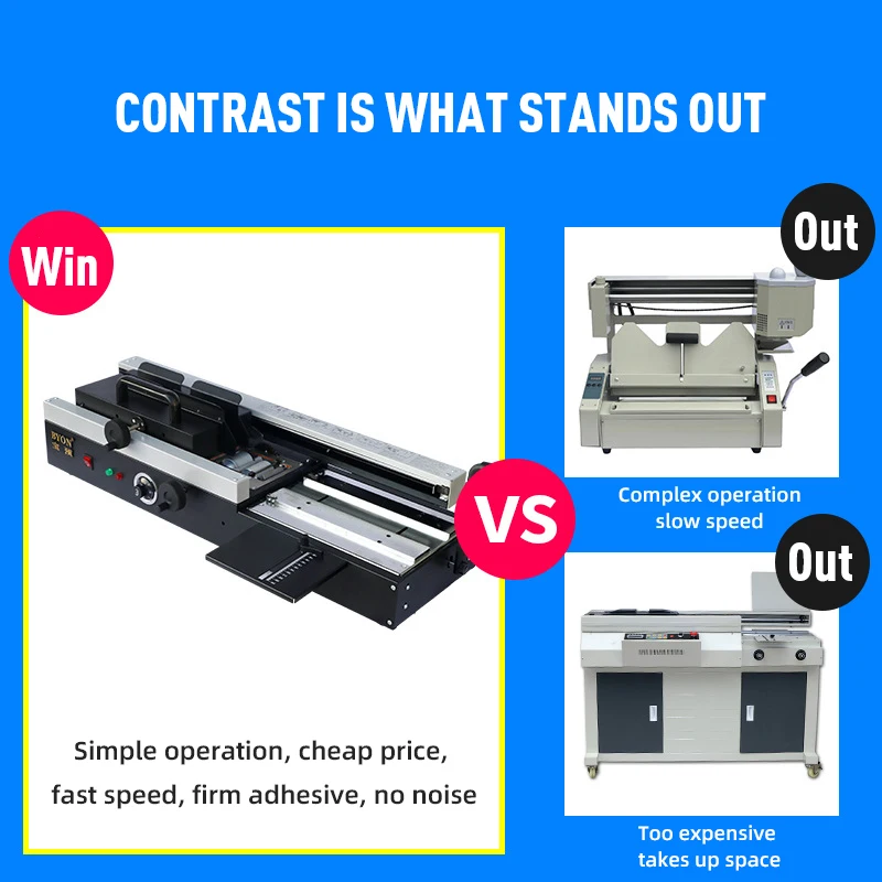 Rilegatrice per libri con copertina rigida Rilegatrice manuale per colla a caldo A4