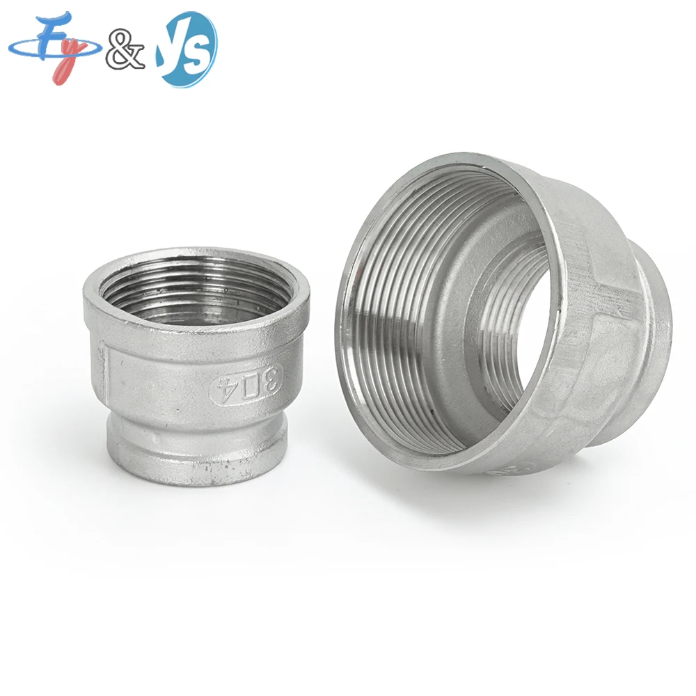

High Pressure Pipe Adapter 304 Stainless, 6-Tooth & 4-Tooth Reducing Coupling for Plumbing, Joint Clamp Casting Fittings