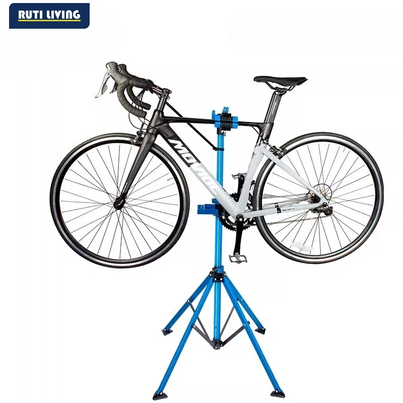 RUTI Foldable Bicycle Repair Stand Aluminum Alloy Bike Repair Maintanance Frame Adjustable Bike Storage Parking Rack