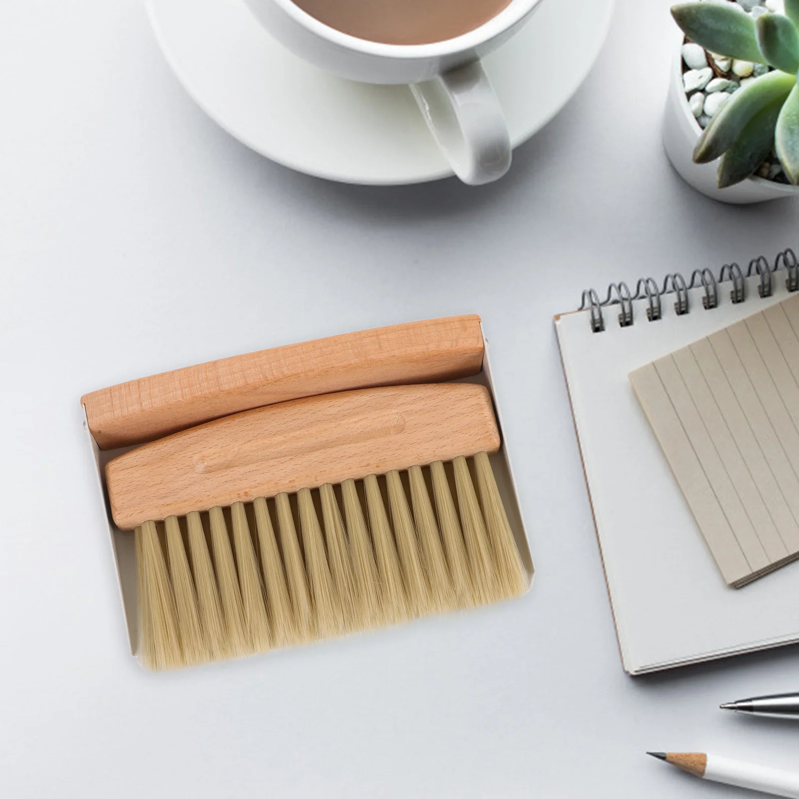 

Stainless Steel Small Broom Dustpan Office Wet Wipes Kitchen Beech Household Cleaning Brush