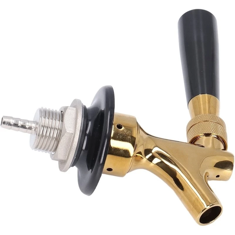 ABVC Beer Tap For Kegs Stainless Steel Brass Non-Adjustable Draft Beer Faucet For Bars Restaurants Hotels