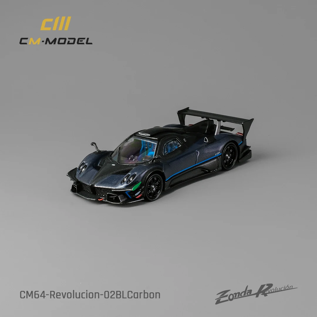 CM 1:64 Zongta Zonda Revolution Blue Zant Edition Alloy Car Model