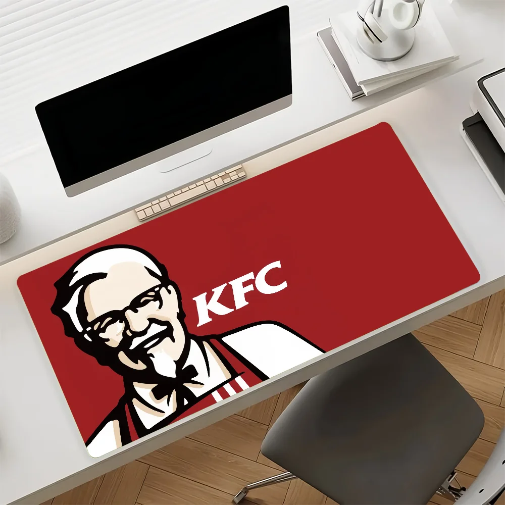 Delicious Fried Chicken K-KFC-S Mouse Pad Large Non-Slip Waterproof Mat Stitched Edge Keyboard Pad for Gaming Daily Office