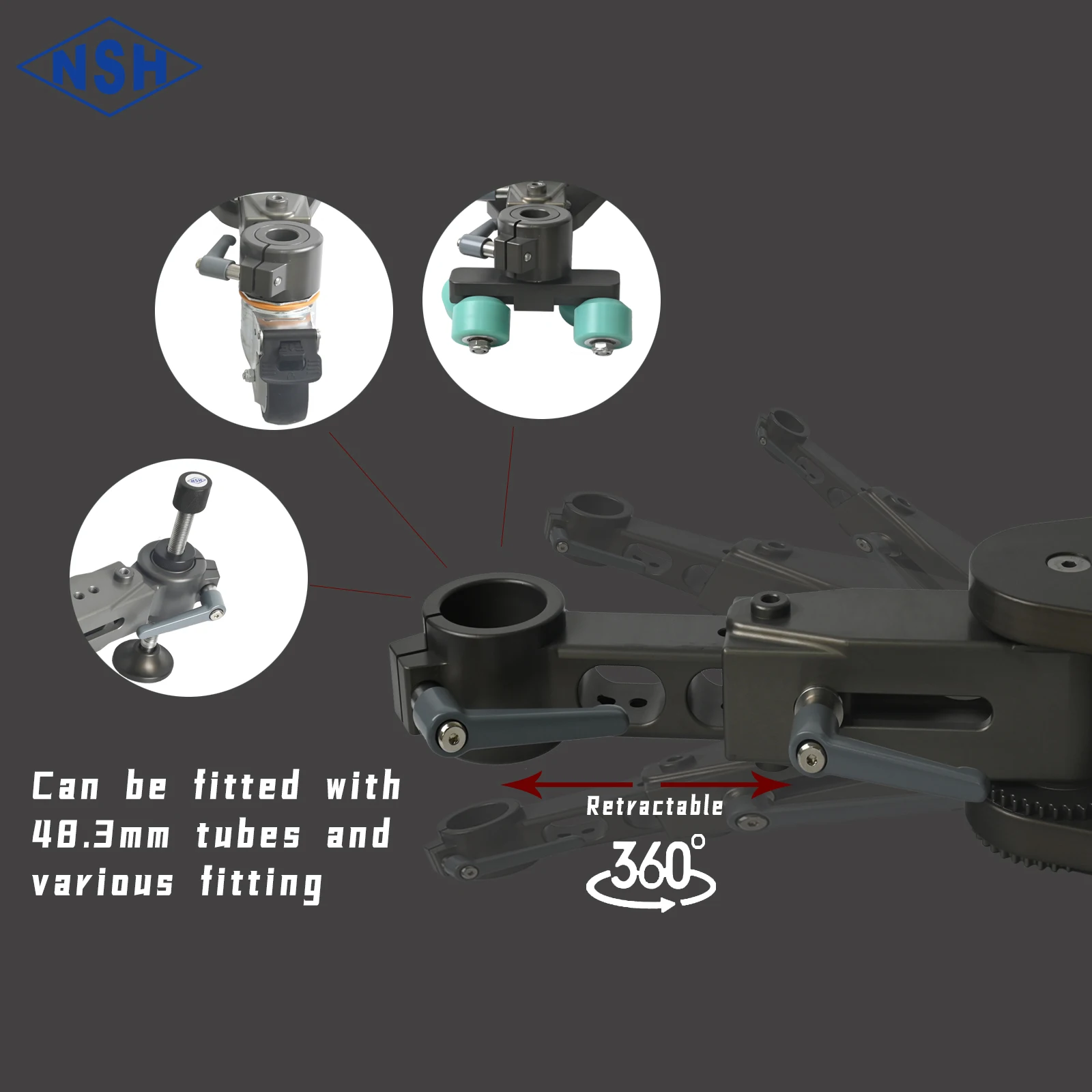 NSH Turtle Base Film Camera Dolly Professional  Video Shoot for Making Film modify the shipping cost