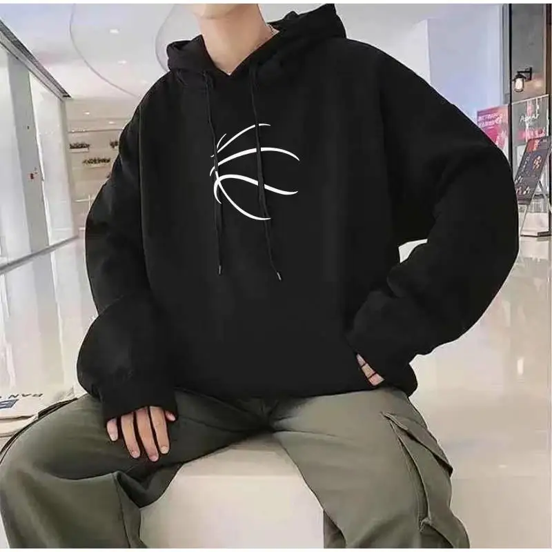 

Mens Black Sweatshirts Casual Print Streetwear Pullover Tops Outdoor Sport Sweatshirts Male Sweatshirts