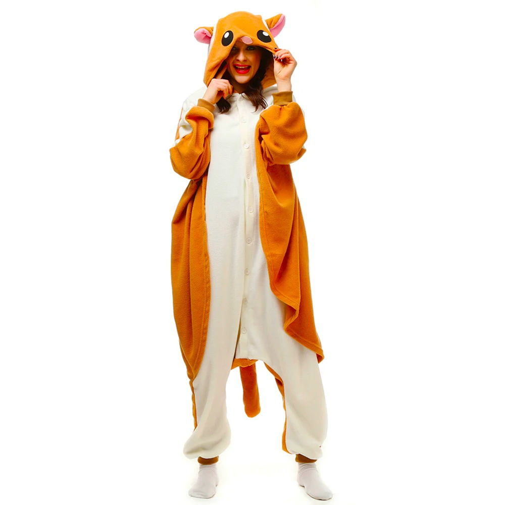 

Animal Kigurumi Flying Cat Onesies Unisex Adult Women Pajamas Onepiece Anime Cosplay Cartoon Sleepwear Flannel Pyjamas Pijama