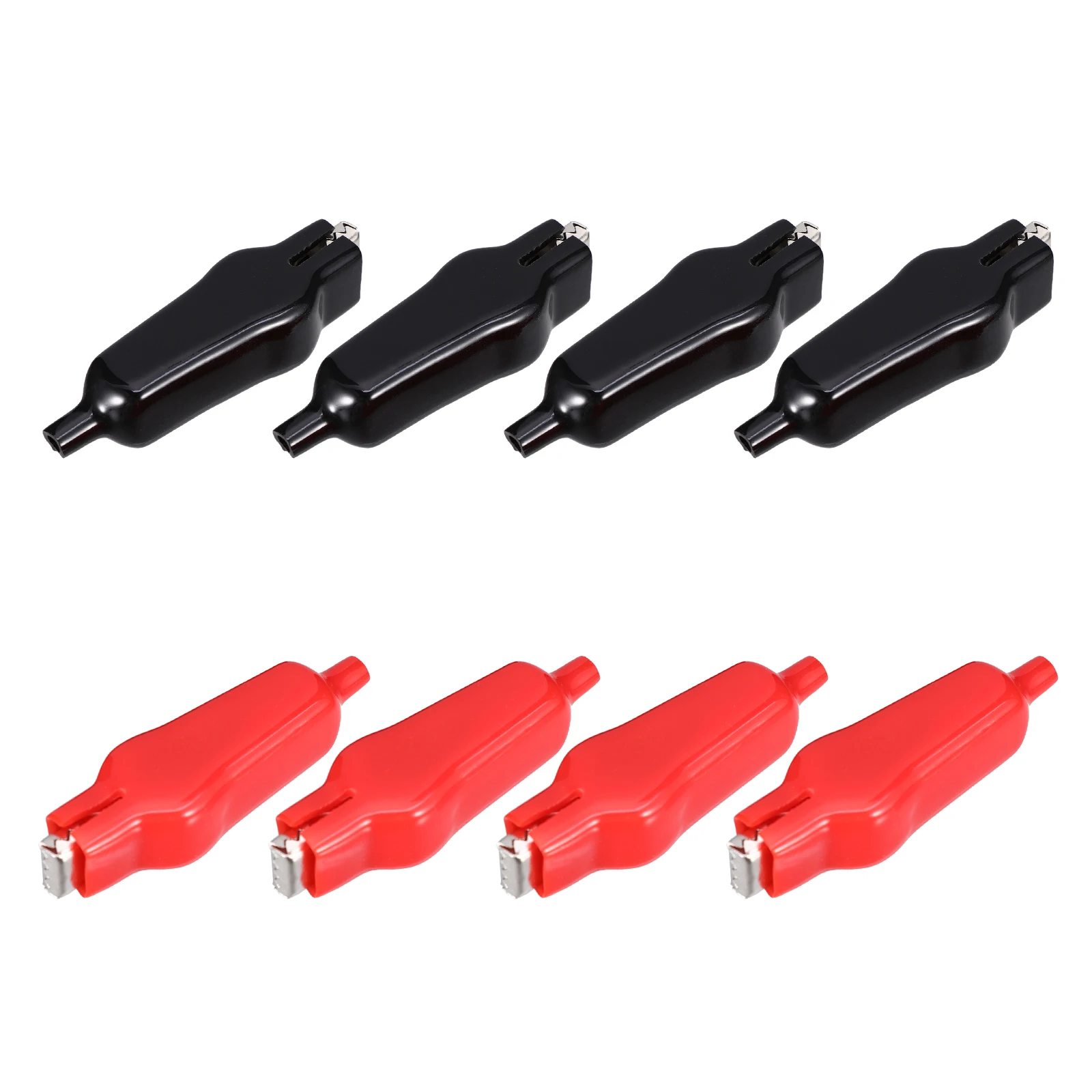 

8 pcs Crocodile Clips Electric Test Clamp Cable Lead ABS Charging Double Insulation Rust Proof Corrosion Resistant Copper