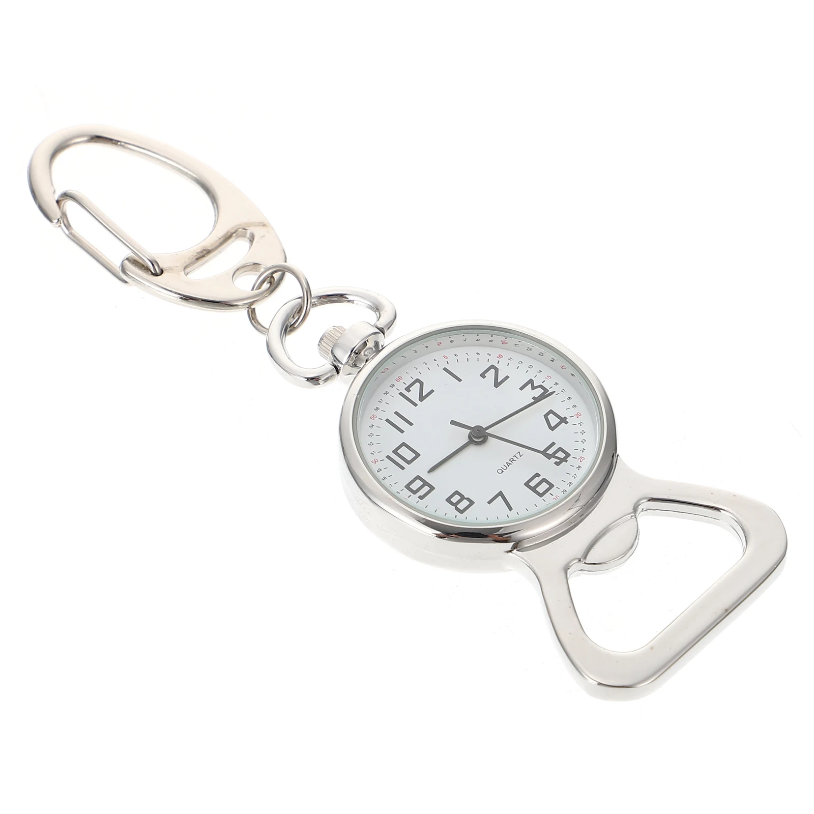 

Quartz Hanging Watch Key Ring Minimalist Pocket Ring Stainless Steel Pendant Decorative Vintage Multi Function Bottle