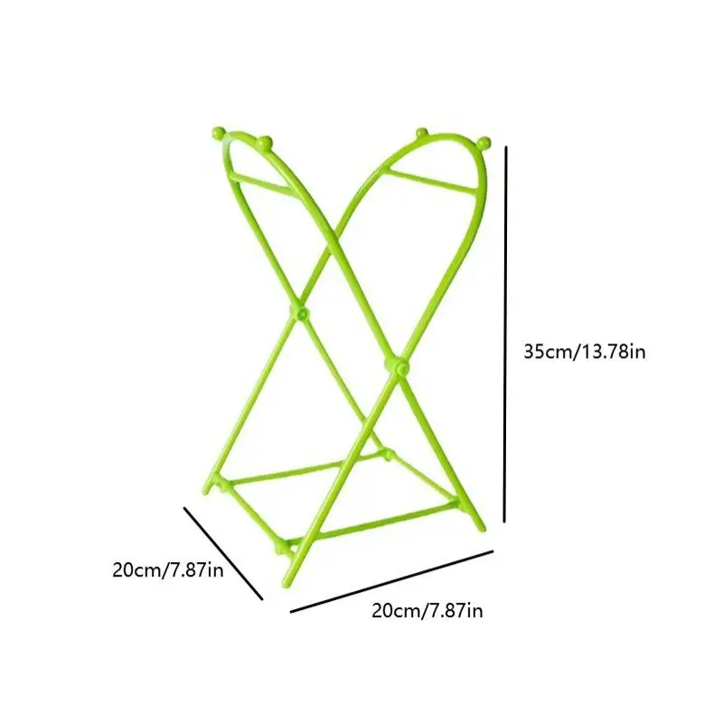 Trash Bags Holder Stand Foldable Countertop Waste Bag Kitchen Garbage Sorting Organizer Storage Rack Convenient Support Frame