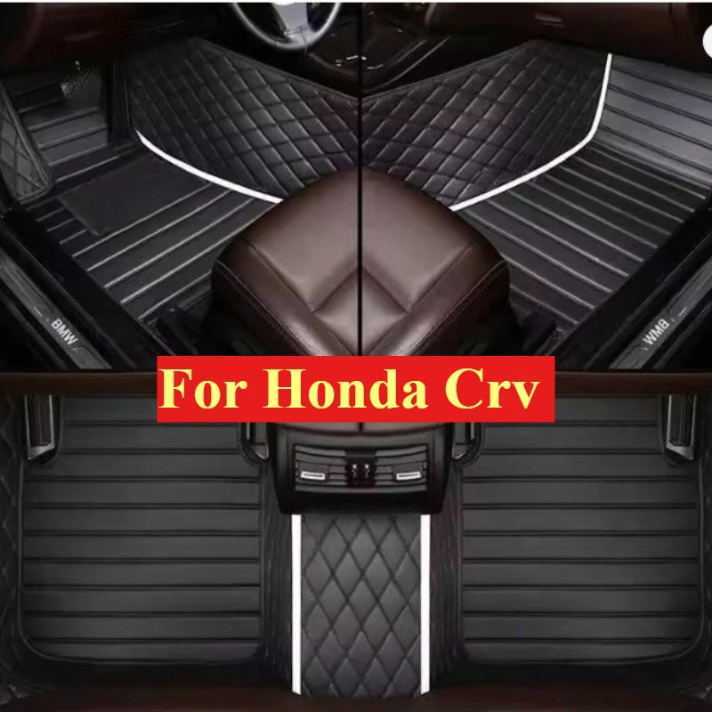 

Индивидуальные автомобильные коврики для Honda CR-V 2007-2026, 3 шт., всепогодные, из экокожи, модные, для ног, аксессуары для авто