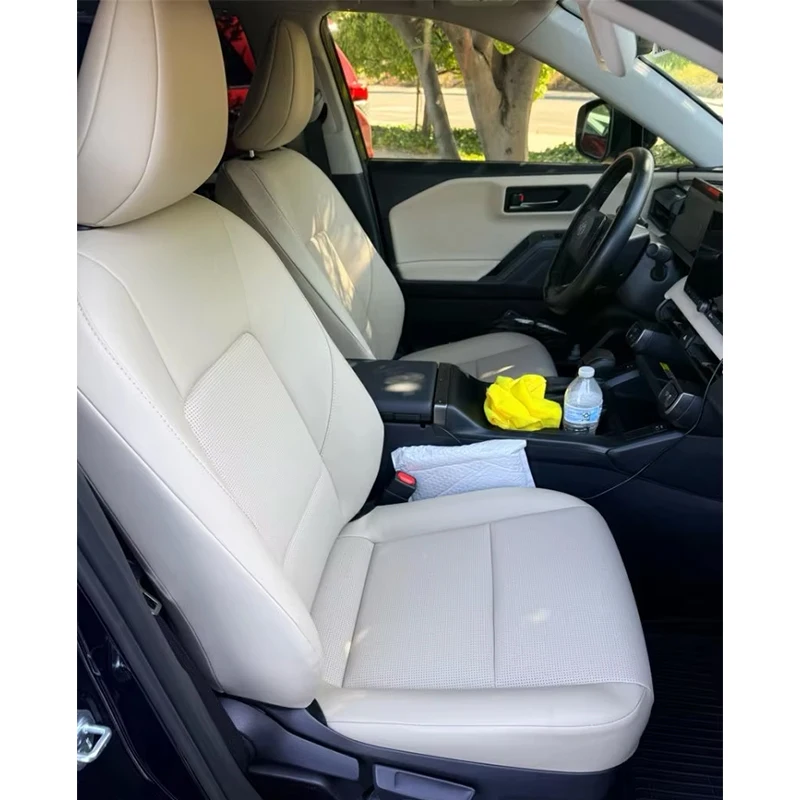 Custom Fit Accessories Car Seat Covers For 5 Seats Full Set Synthetic Nappa Leather Specific For 2026 Toyota RAV4