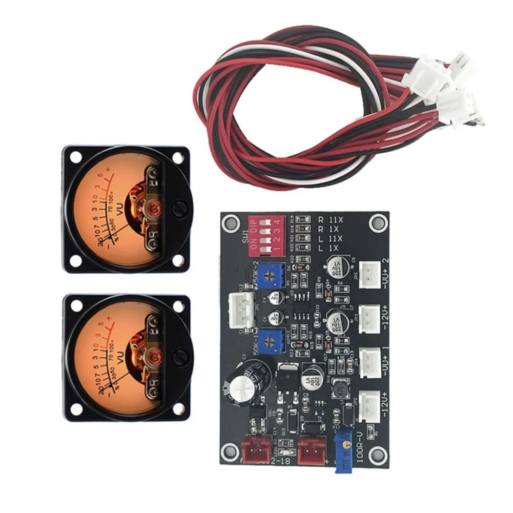 For VU Meter Driver Board For VU003 for Dual Channel Left Right Signal Processing Compatible with 12V 18V Audio Amplifiers