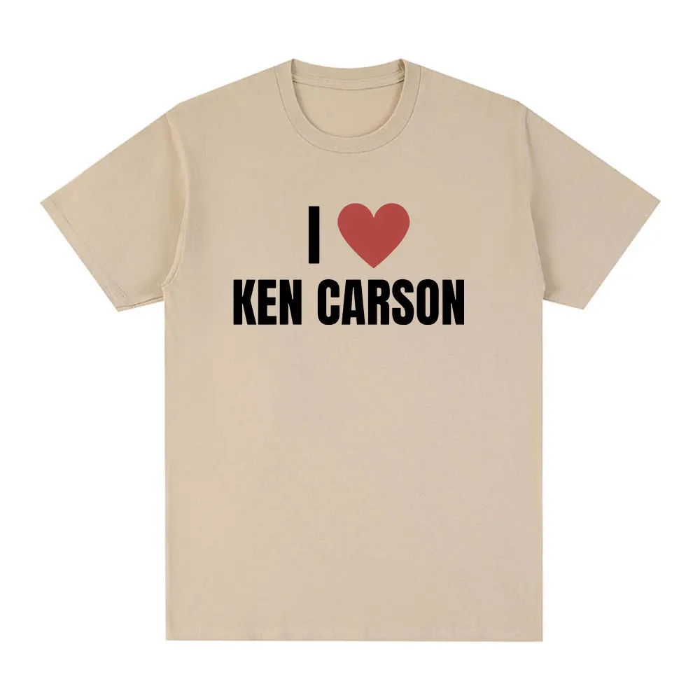 I Love Ken Carson T Shirts Men Women Fashion Hip Hop T-Shirt 100% Cotton Casual Cozy Oversized Short Sleeve T-shirts Streetwear