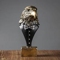 Animal Sculpture Home Decor Creative Modern Ornament Artwork Crafts Eagle Sculptures for Office Bathroom Home Cabinet Decor