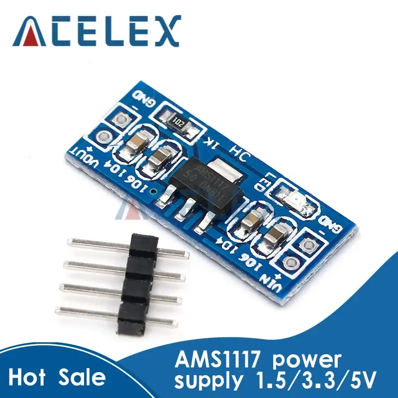 AMS1117 1.2V 1.5V 1.8V 2.5V 3.3V 5V امدادات الطاقة وحدة AMS1117-5.0V الطاقة وحدة AMS1117-3.3V