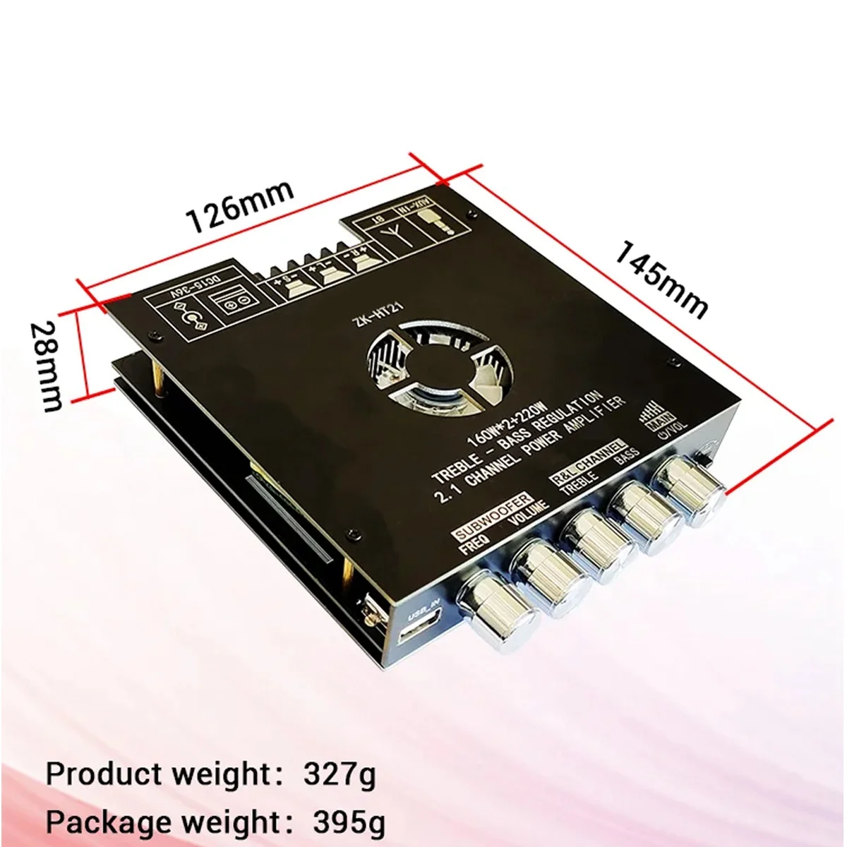 

2 Generation 2.1 Channel TDA7498E Bluetooth Amplifier Module Subwoofer 160Wx2+220W Module Loose Parts,B