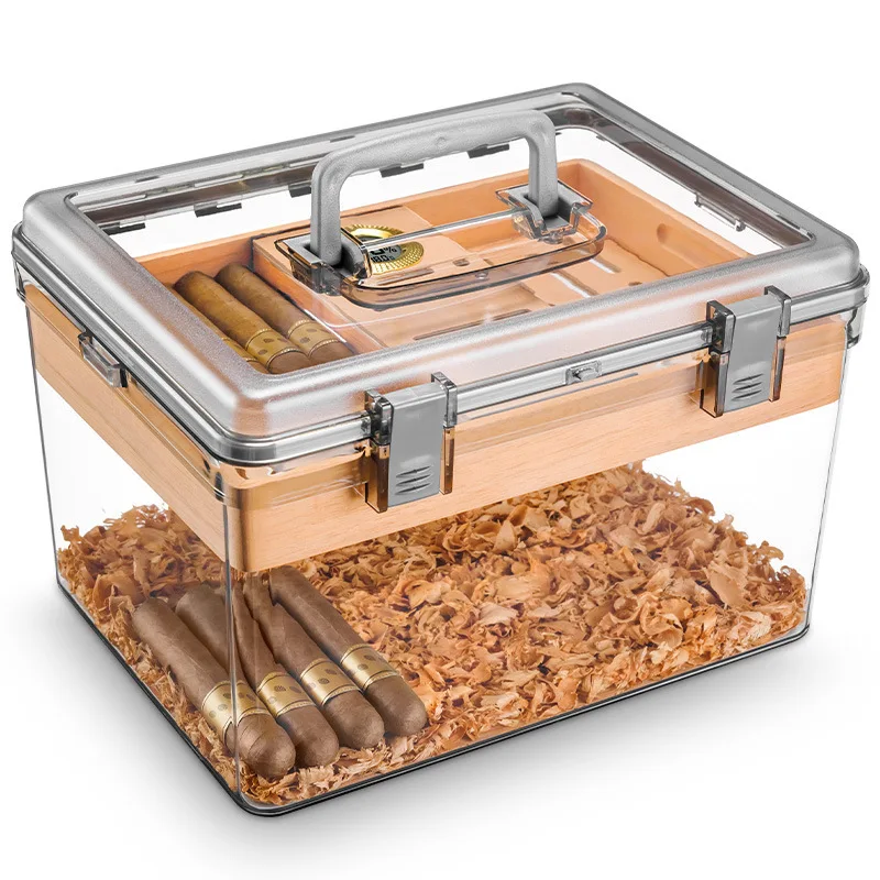 Cigar Box Eco-friendly PET Material for Moisture Retention, Pest Protection, and Cigar Aging