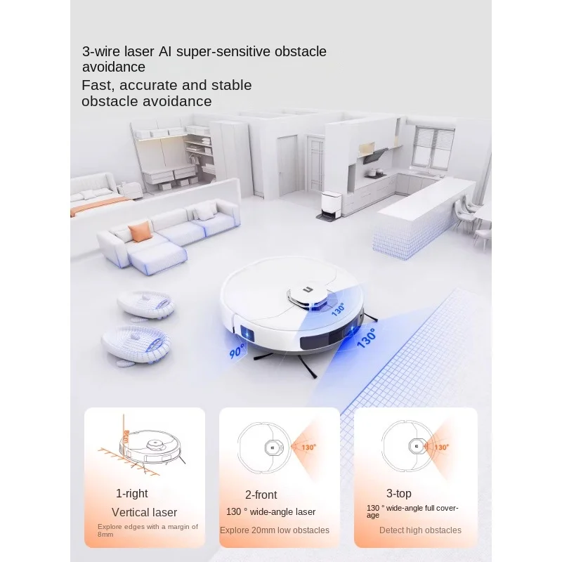 Washing and Sweeping Robot Living Water Sweeping Mopping Suction All-in-One Base Station up and down Water Household U300